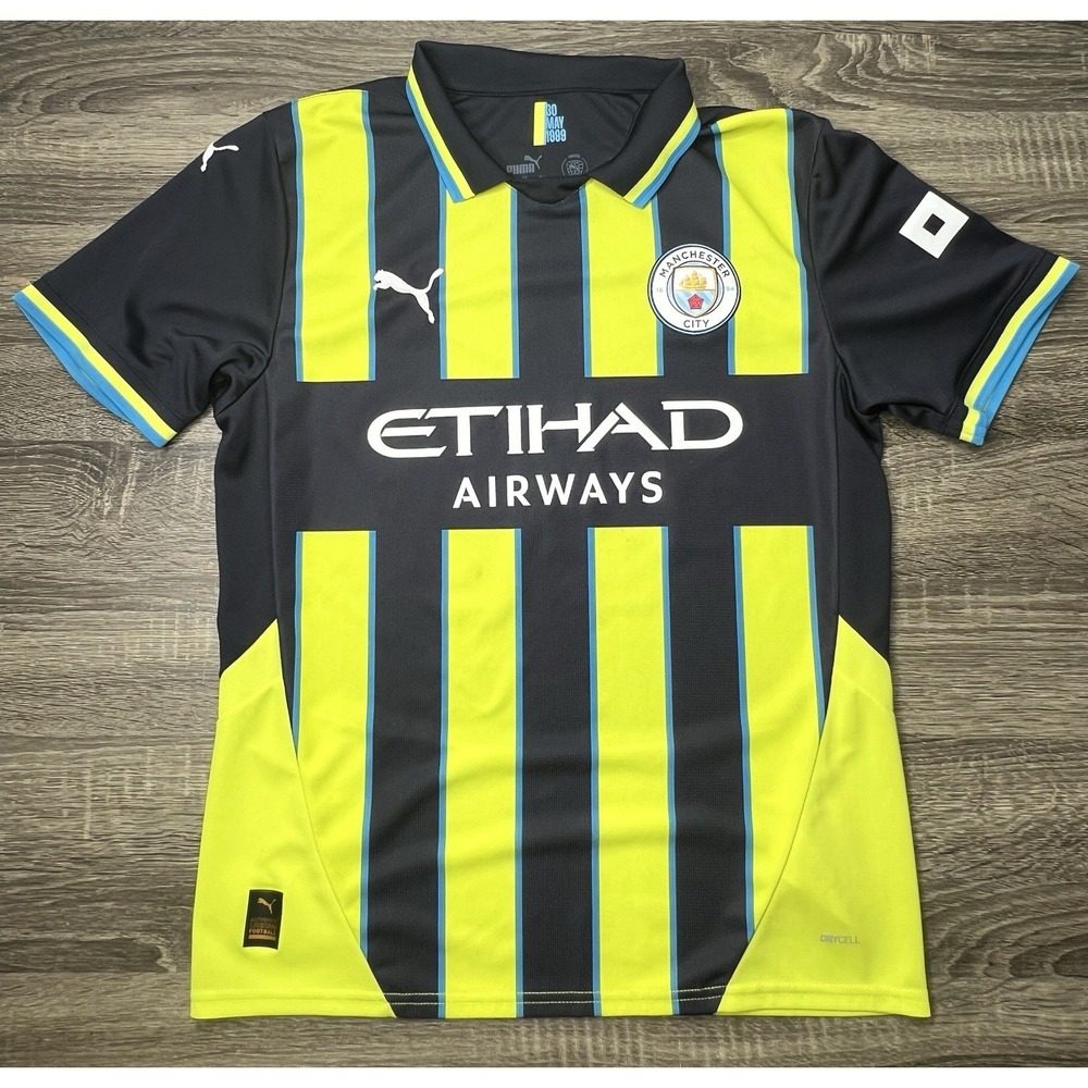 Manchester City Away Football 2024 2025 Soccer Jersey Puma Phil Foden #47 Sz M